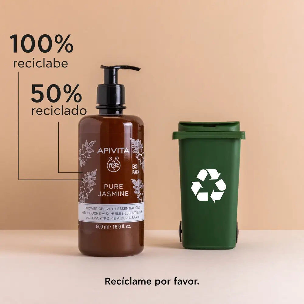 APIVITA Pure Jasmine Bath Gel with Essential Oils 500 ml