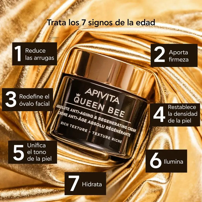 APIVITA Queen Bee Regenerating Anti-Ageing Cream Absolute Rich Texture 50 ml