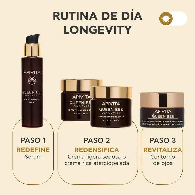Apivita Queen Bee Longevity Serum 12 Youth Marker, 30 ml