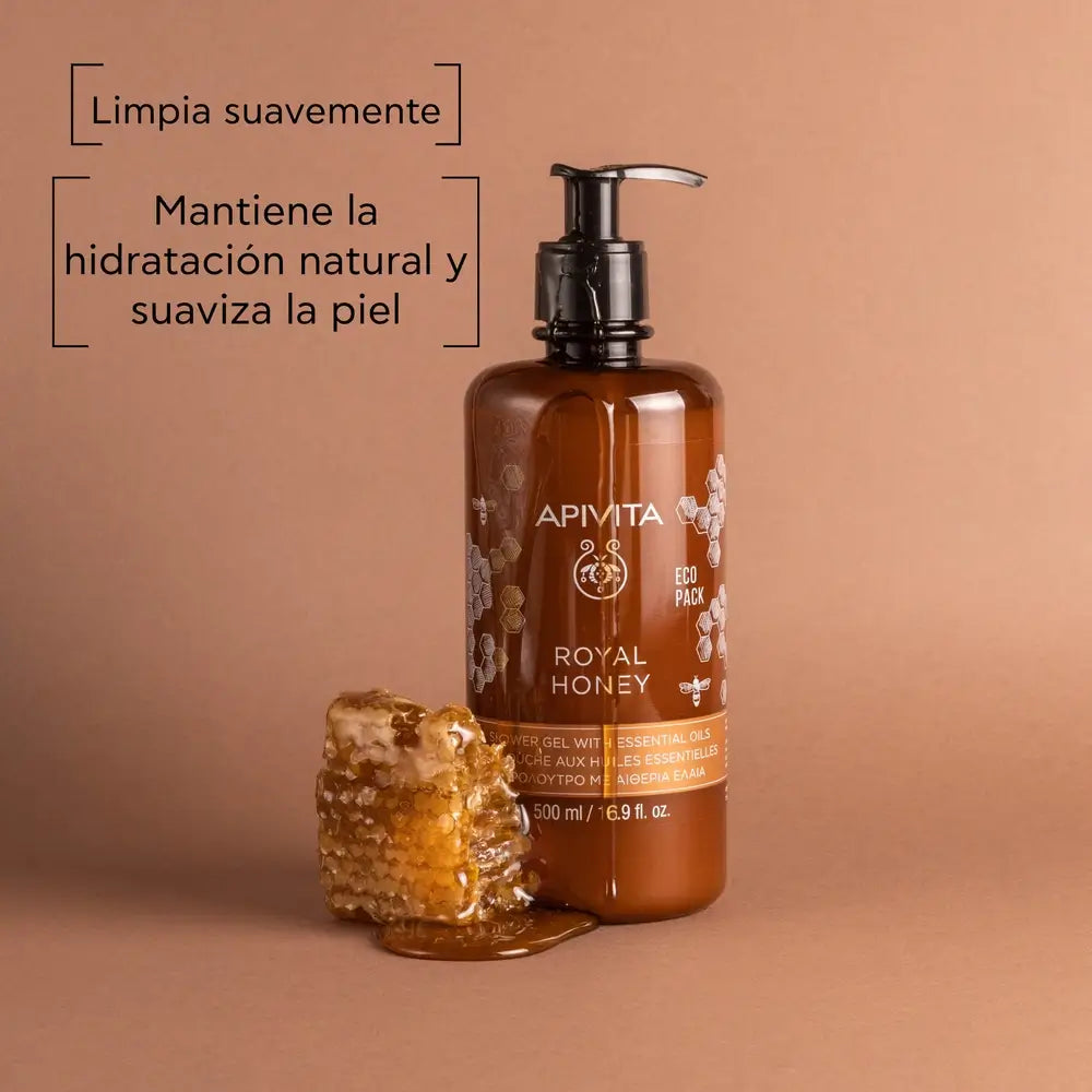 APIVITA Royal Honey Creamy Shower Gel with Essential Oils, 500 ml