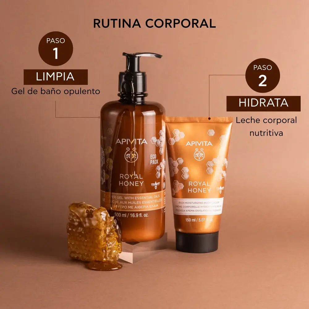 APIVITA Royal Honey Creamy Shower Gel with Essential Oils, 500 ml