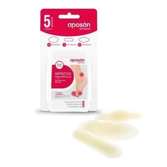 Aposán Hydrocolloid Dressing For Blisters, assortment of 5 units