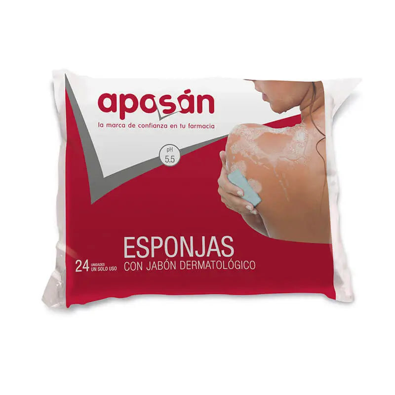 Aposan Disposable Sponges with Dermatological and Hypoallergenic Gel 24 Ud