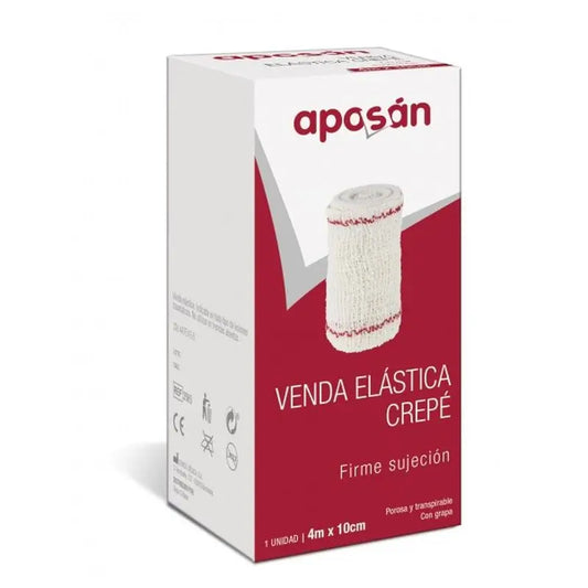 Aposán Elastic Crepe Bandage 10 m x 4 cm
