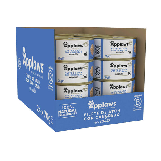 Applaws Cat Canned Tuna & Crab 24X70Gr