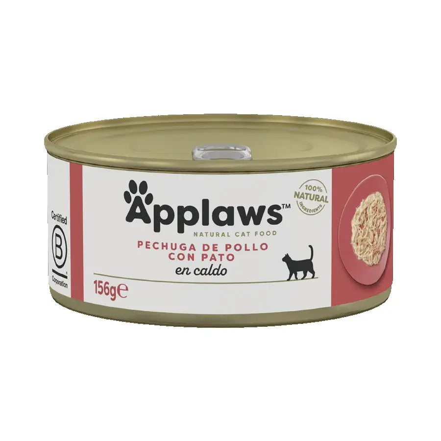 Applaws Cat Chicken & Duck Can 24X156Gr