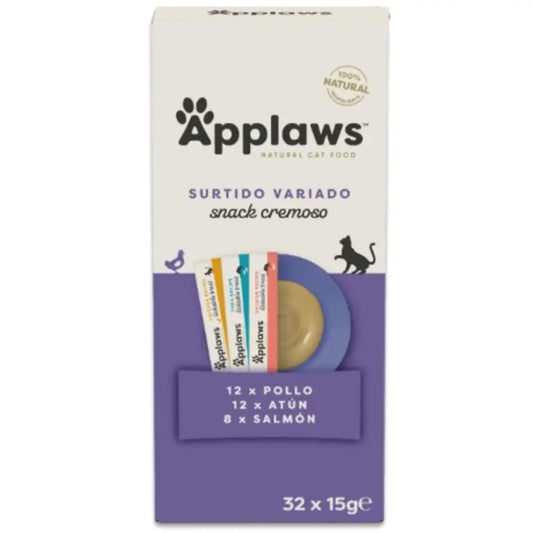 Applaws Cat Snack Lickable Mixed Assortment, 4x8x15 g