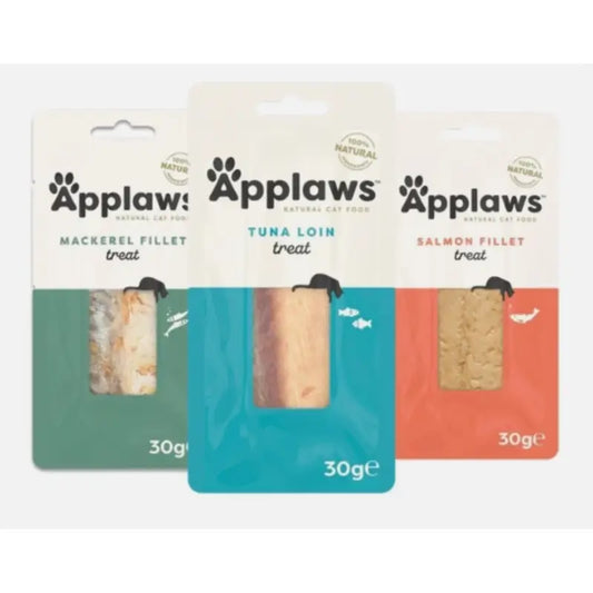 Applaws Cat Snack: Mackerel, Salmon and Tuna Mix, 12 x 30 g