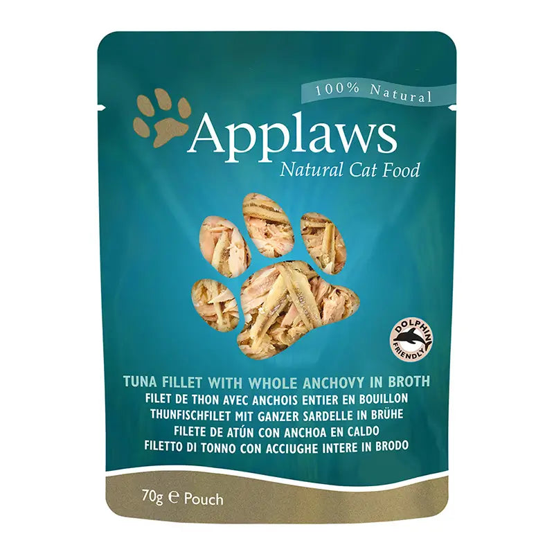 Applaws Cat Tuna Envelope with Whole Anchovy 12X70Gr