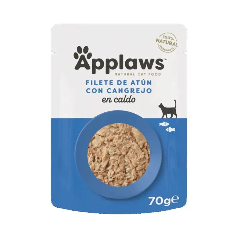 Applaws Cat Tuna and Crab in Broth, 12 x 70 g