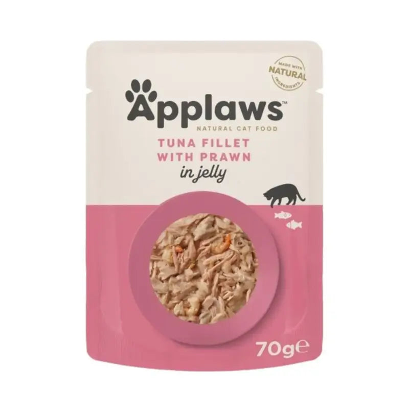 Applaws Cat Tuna and Prawn Jelly Pouches, 16 x 70 g