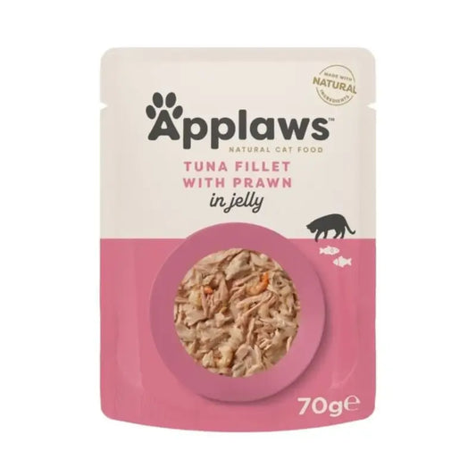Applaws Cat Tuna and Prawn Jelly Pouches, 16 x 70 g