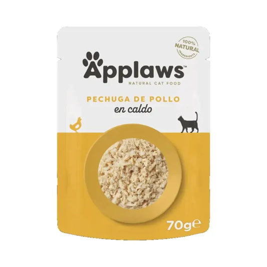 Applaws Cat Chicken Breast in Broth, 12 x 70 g