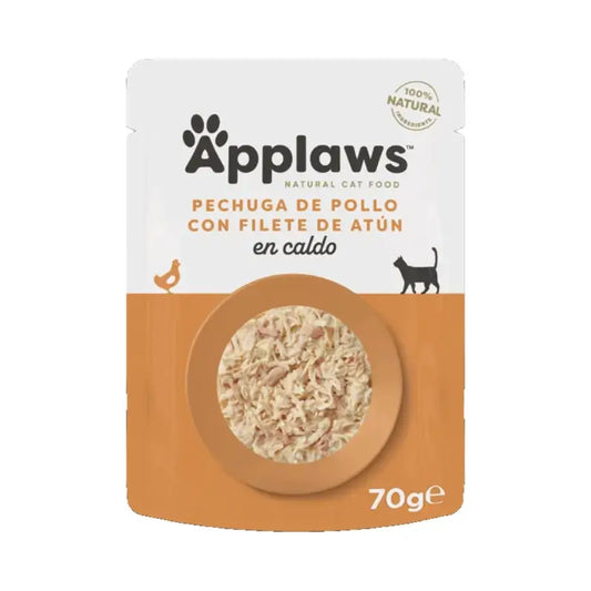 Applaws Cat Chicken and Tuna Fillet Pouches, 12 x 70 g