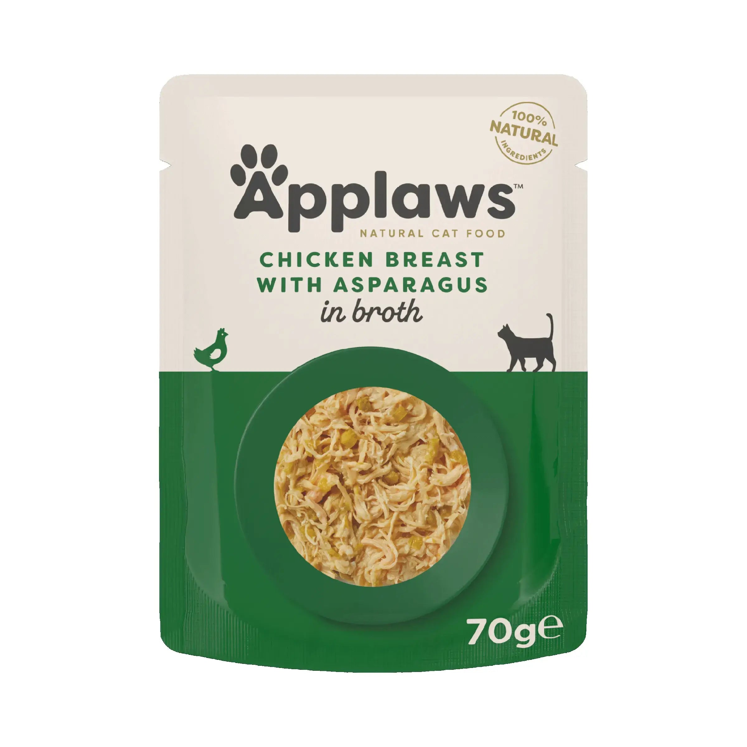 Applaws Cat Chicken Envelope With Asparagus 12X70Gr