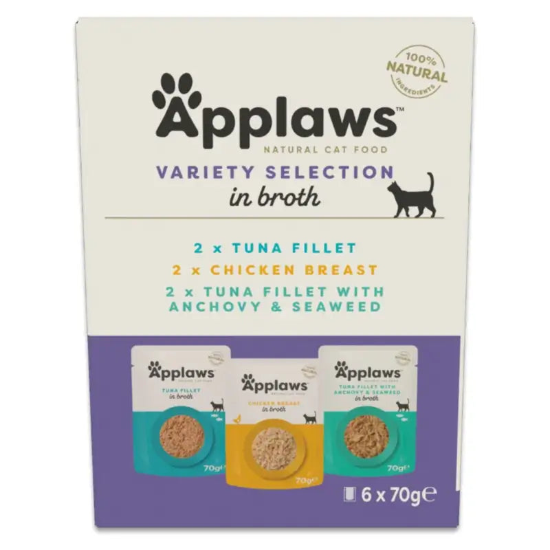 Applaws Cat ‘Selection’ Tuna and Chicken Jelly Multi, 6x70g