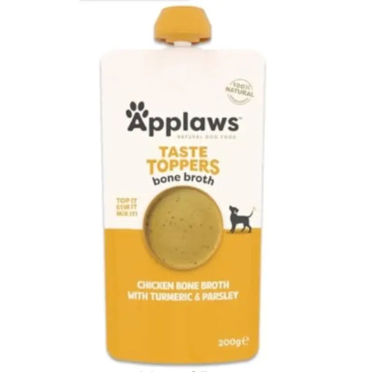 Applaws Dog Chicken Broth Bottle Topper, 6 x 200 ml