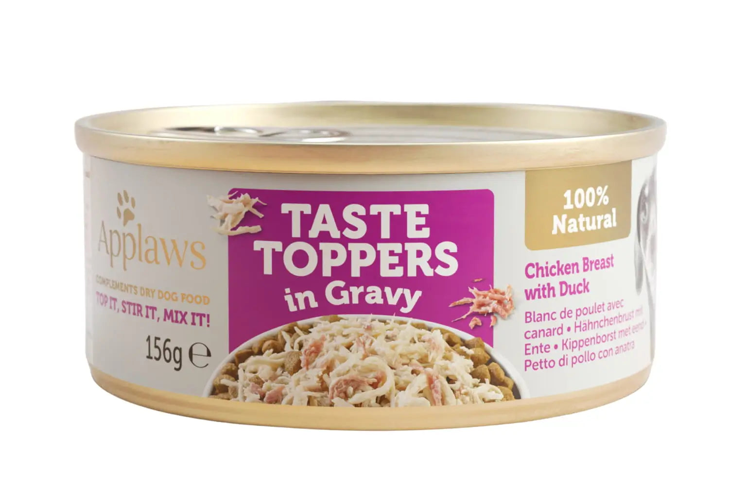 Applaws Dog Topper Tin Chicken & Beef In Sauce 12X156Gr