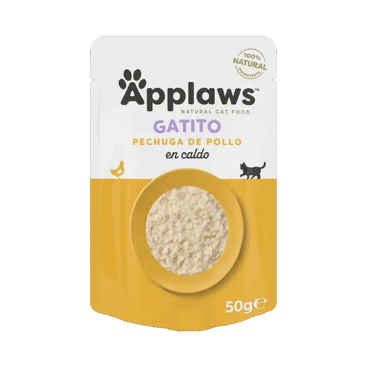Applaws Kitten Chicken Breast in Broth Pouches, 12 x 50 g