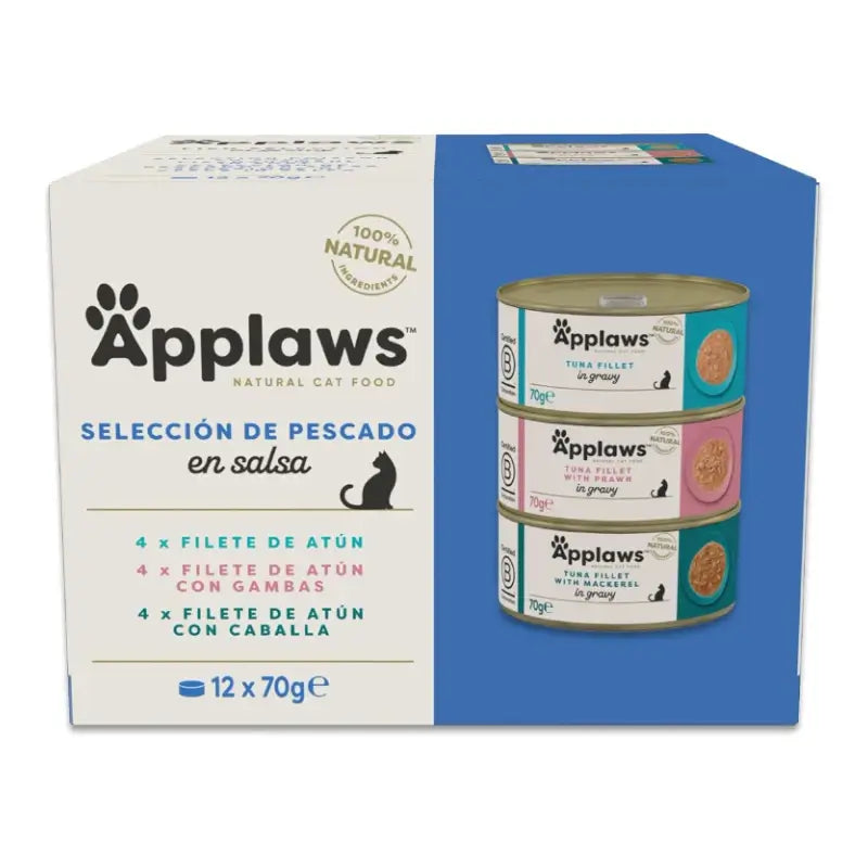 Applaws Cat Tinned Fish Selection in Sauce Multipack, 12 x 70 g