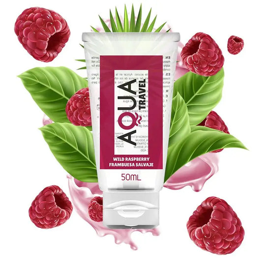 Aqua Travel Water Based Lubricant Wild Raspberry Flavour - 50 Ml