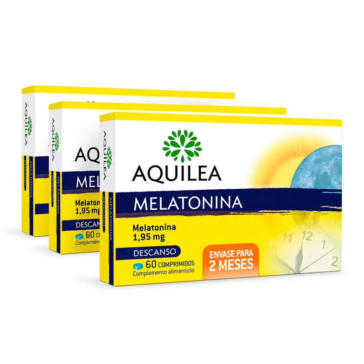 Aquilea Melatonin 1.95 mg, 60 tablets, pack of 3