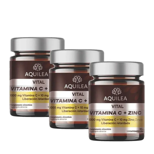 Aquilea Vital Vit C+Zinc, 90 capsules, pack of 3