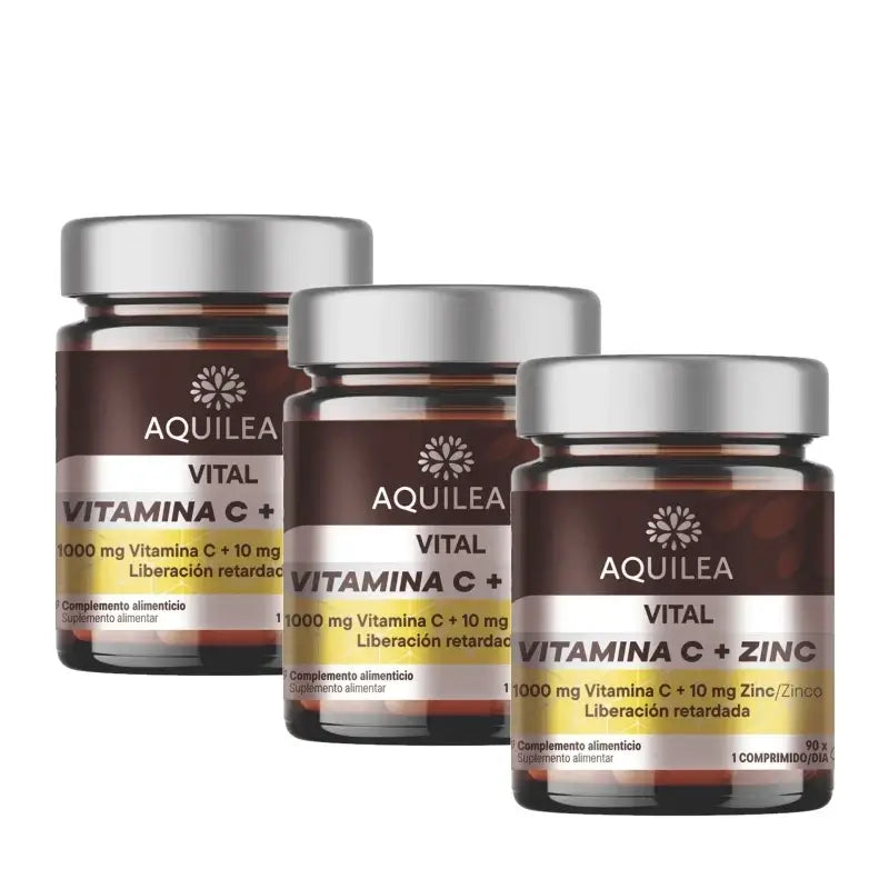 Aquilea Vital Vit C+Zinc, 90 capsules, pack of 3