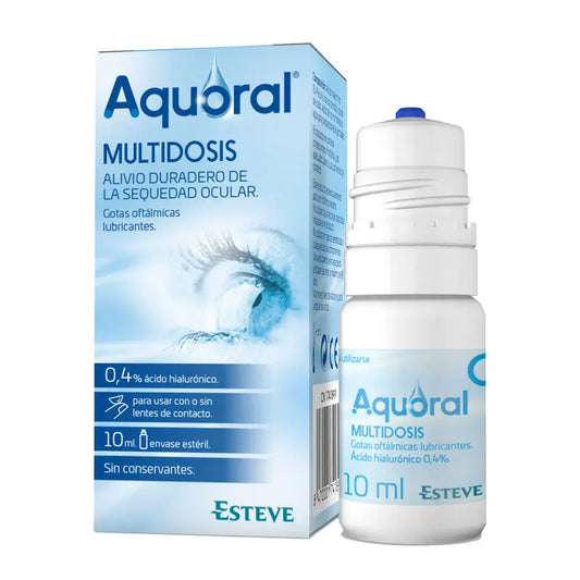 Aquoral Ophthalmic Lubricating Eye Drops, 10 ml