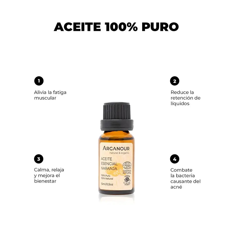 Arganour Essential Oil Orange Essential Oil, 15 Ml