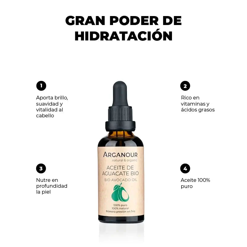 Arganour Avocado Vegetable Oil Avocado Oil, 50 Ml