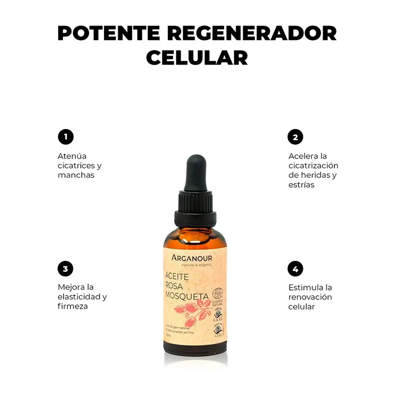 Arganour Vegetable Oil Rose Hip Seed Oil, 50 Ml