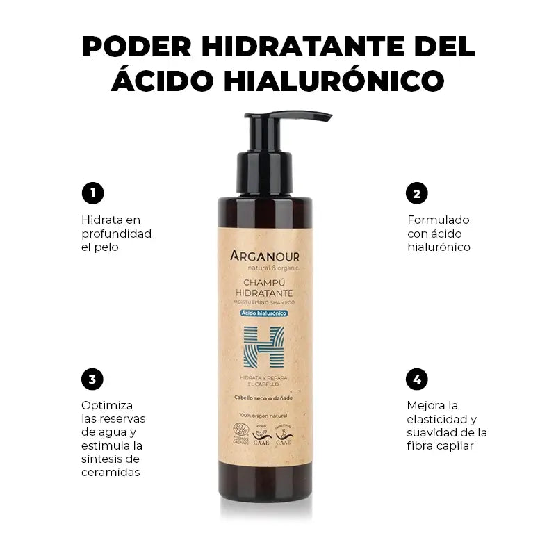 Arganour Capillary Moisturising Sulfate-Free Shampoo, 200 Ml