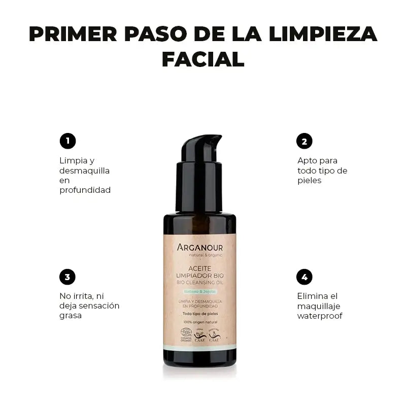 Arganour Facial Make-up Remover Facial Oil, 100 Ml