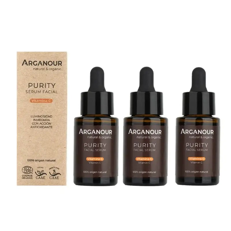 Arganour Facial Serum Facial Purity Vitamin C, 3x30 ml