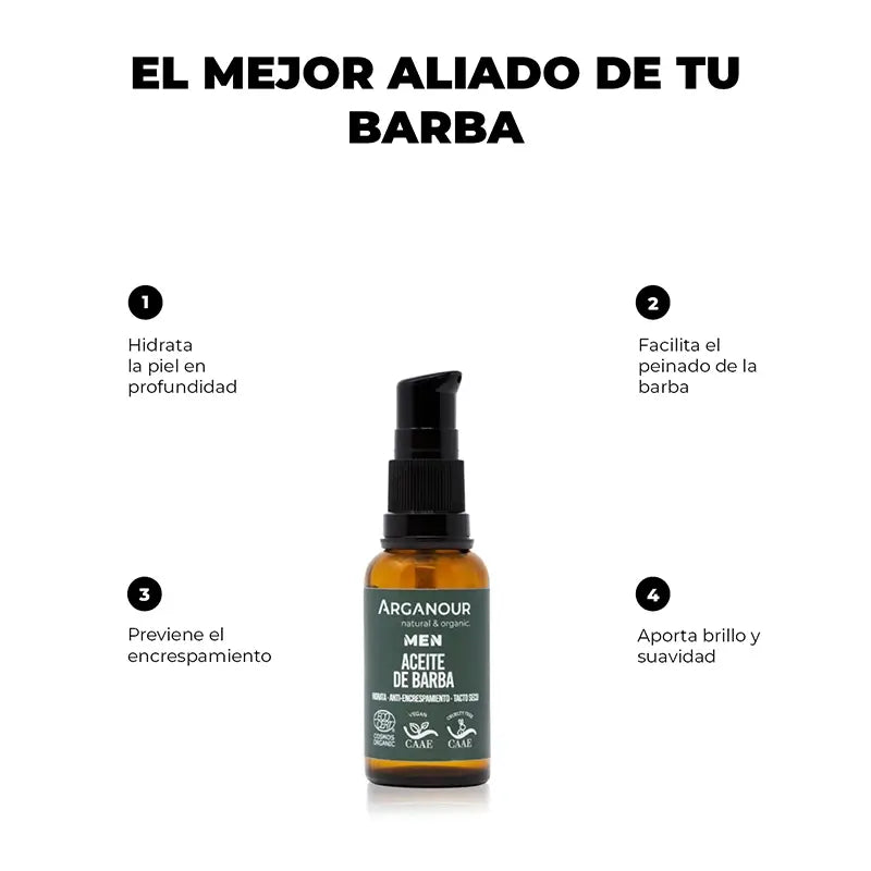 Arganour Men's Beard Oil, 30 Ml