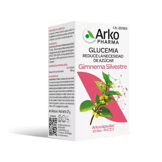 Arkopharma Arkocápsulas Gymnema Silvestre, 45 capsules
