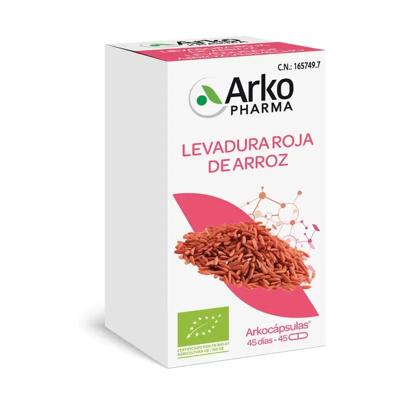 Arkopharma Arkocápsulas Red Yeast Rice, 45 organic capsules