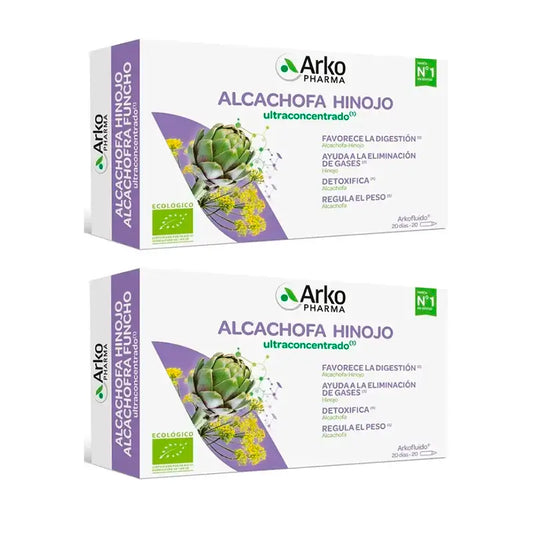 Arkopharma Arkofluido Artichoke - Fennel Ultraconcentrate, 2X20 phials
