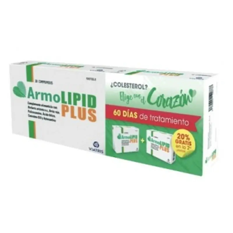 Armolipid Cholesterol Duplo 2nd Und 20% Food Supplement, 2x30 Tablets