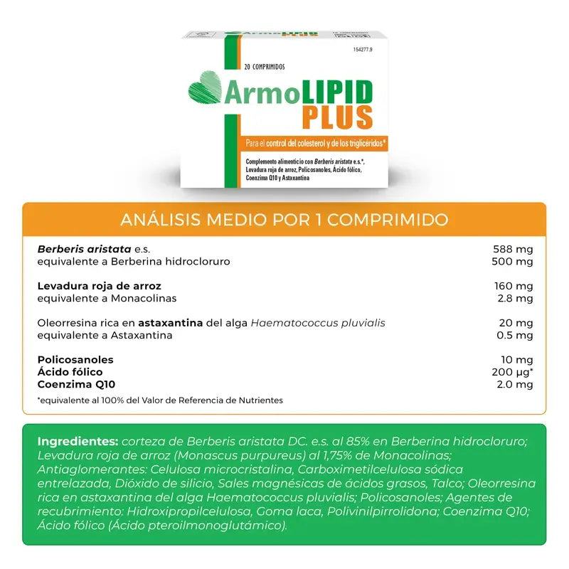 Armolipid Plus Cholesterol, 2 x 20 tablets