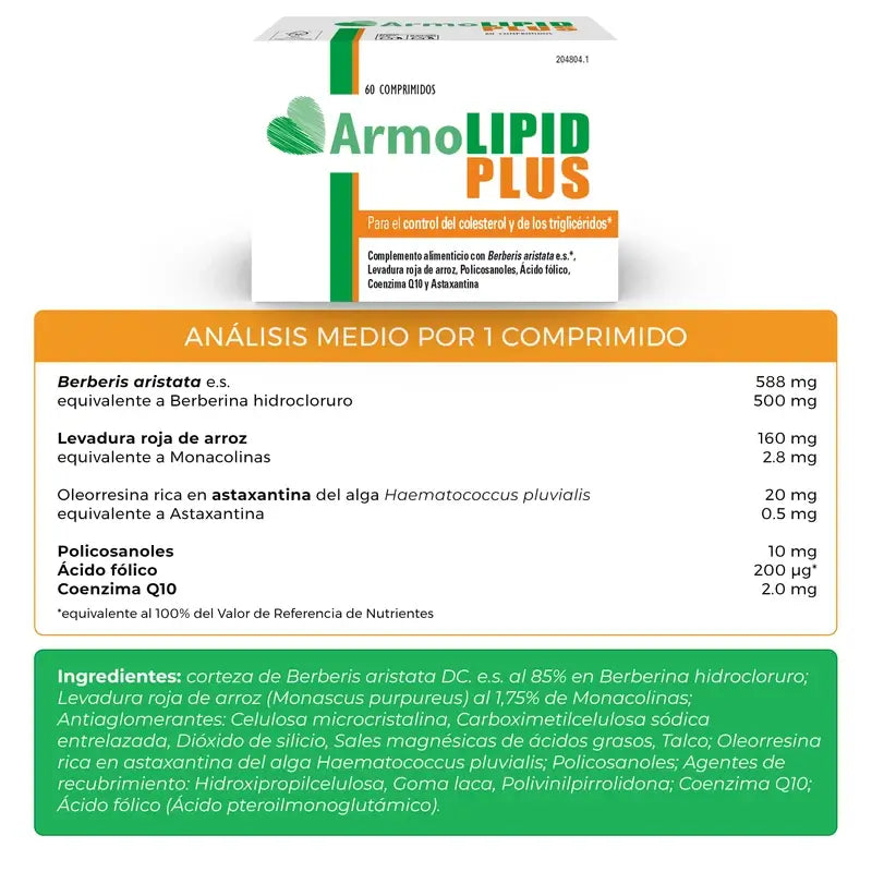Armolipid Plus Cholesterol & Triglycerides Control, 60 Capsules