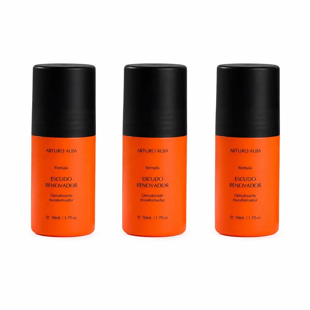 Arturo Alba Escudo Refreshing Transforming Deodorant, 50 ml, pack of 3