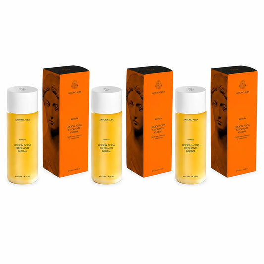 Arturo Alba Formula Global Exfoliating Acid Lotion 125ml, pack of 3