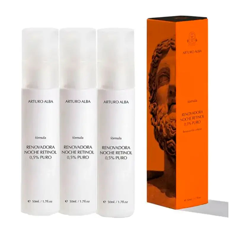 Arturo Alba Retinol Night Renewal Formula 0.5% Pure, 3 x 50 Ml
