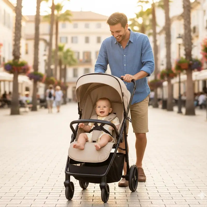 Asalvo Stroller Fiyi Beige
