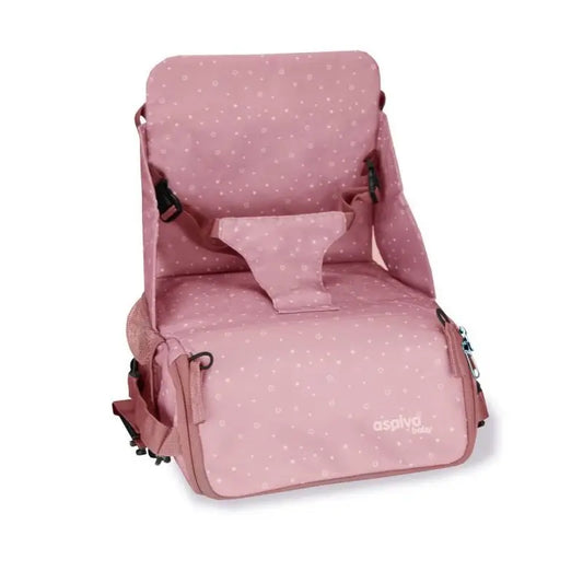 Asalvo Highchair Travel Bag Hummus Pink Stars Bag