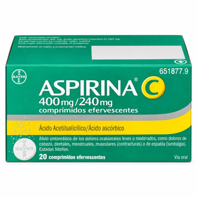 Aspirin C, 20 Effervescent Tablets