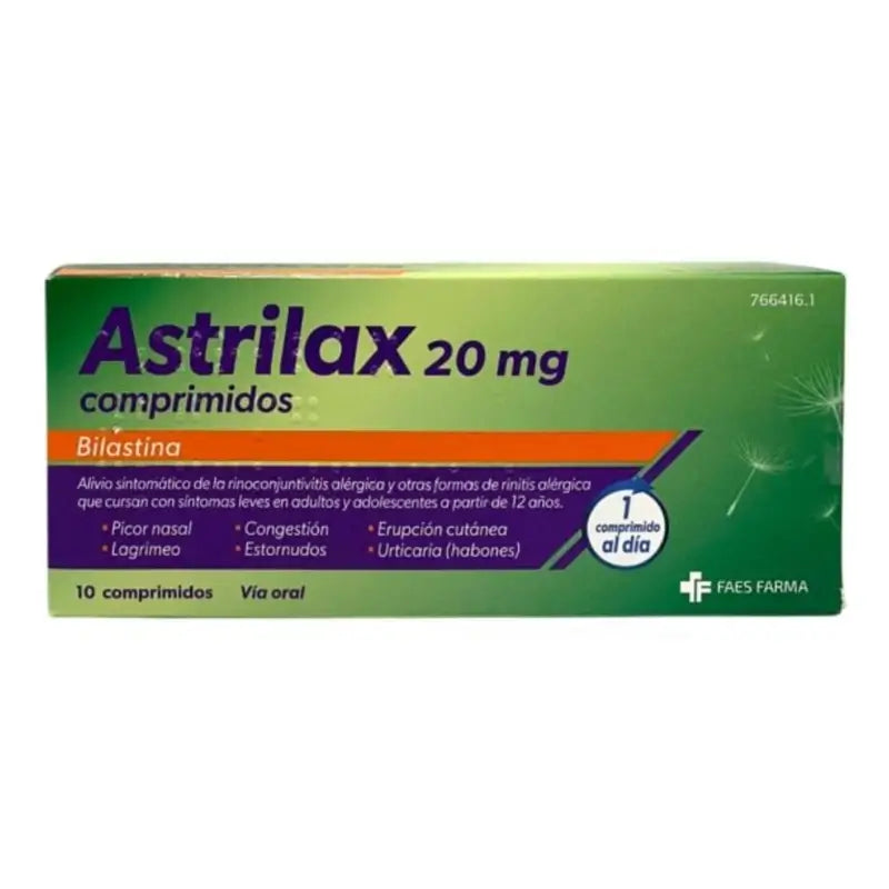 Astrilax 20 Mg, 10 tablets