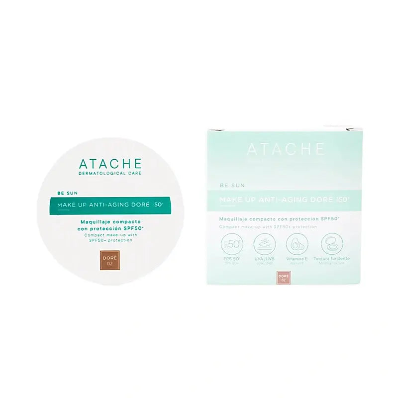 Atache Be Sun Make-up Anti-Ageing SPF 50+ Doré, 12 g